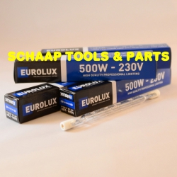 Halogeenlamp  500 watt versterkte constructie 118mm